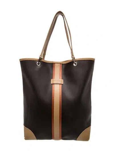 Pre-owned Longchamp Tote In Purple