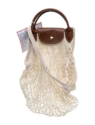Pre-owned Longchamp Tote In White