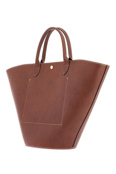 Longchamp Xl Ã©pure Tote Bag In Brown