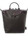 Longchamp Tra S Backpack In Black In Grey