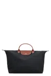 Longchamp Travel Bag Black Le Pliage Original S