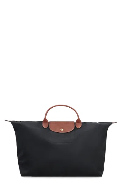 Longchamp Travel Bag Black Le Pliage Original S