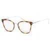 Longchamp Unisex Lo2635 52mm Optical Frames In Brown