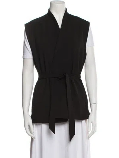 Pre-owned Longchamp Vest In Black