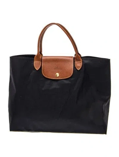 Pre-owned Longchamp Vinyl Tote In Multi