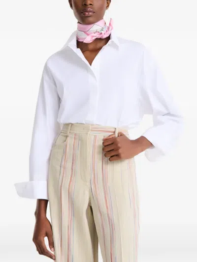 Longchamp Vivement L'eté Silk Scarf In Pink