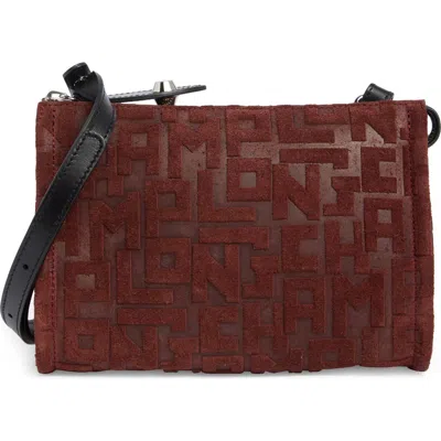 Longchamp Voyage Velvet Crossbody Bag In Brown