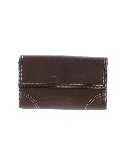 Pre-owned Longchamp Wallet In Burgundy