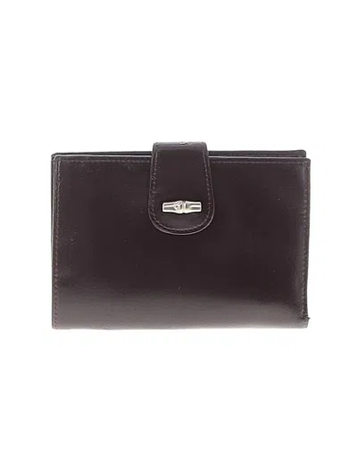 Pre-owned Longchamp Wallet In Burgundy