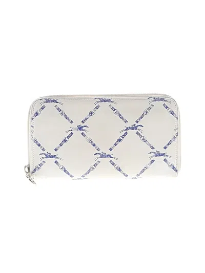 Pre-owned Longchamp Wallet In White
