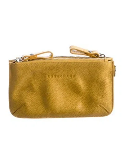 Pre-owned Longchamp Wallet In Yellow