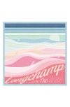 Longchamp Waves Silk Square Scarf In Multi