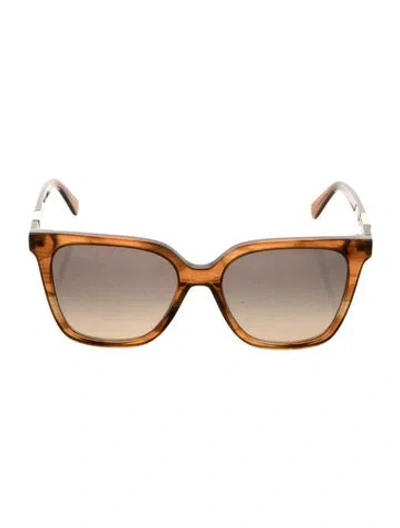 Pre-owned Longchamp Wayfarer Gradient Sunglasses In Brown