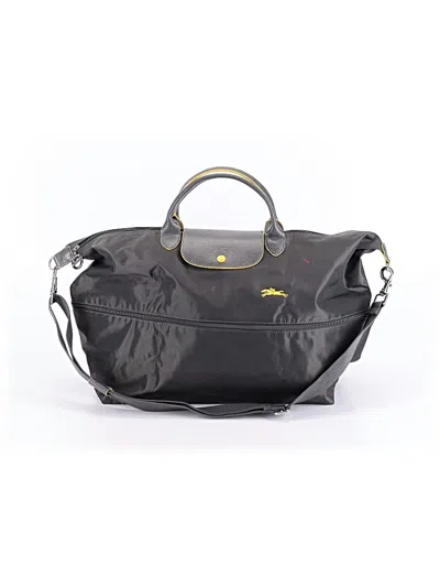 Pre-owned Longchamp Weekender In Black
