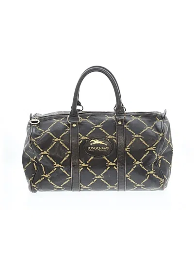 Pre-owned Longchamp Weekender In Brown