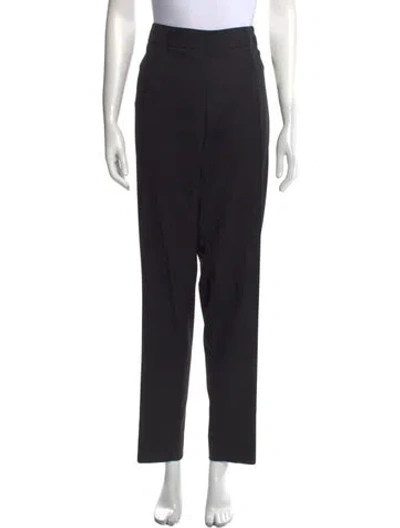 Pre-owned Longchamp Wide Leg Pants In Black