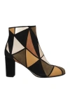 Longchamp Woman Ankle Boots Black Size 9 Soft Leather In Black