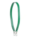 Longchamp Woman Bag Strap Green Size - Leather In Green