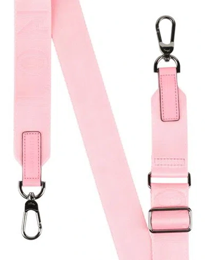 Longchamp Woman Bag Strap Pink Size - Textile Fibers