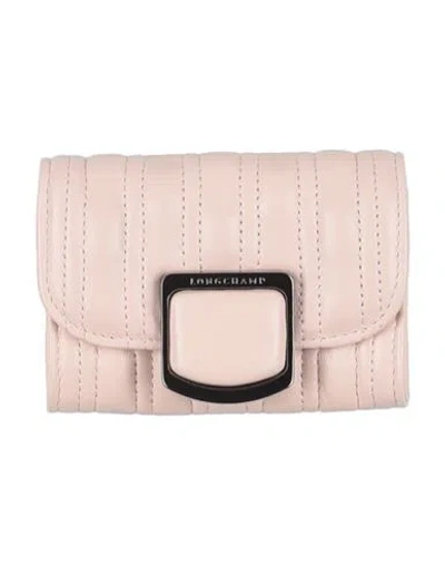 Longchamp Woman Coin Purse Light Pink Size - Lambskin
