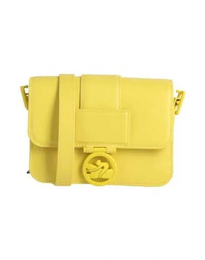 Longchamp Woman Cross-body Bag Yellow Size - Leather
