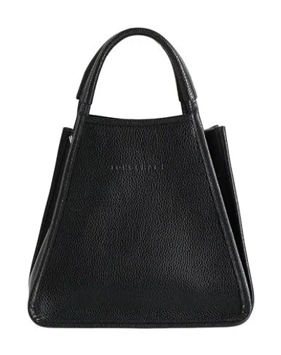 Longchamp Woman Handbag Black Size - Cowhide