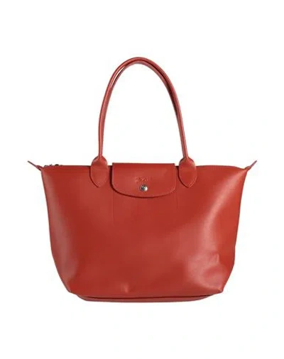 Longchamp Woman Handbag Brown Size - Leather