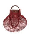 Longchamp X Filt 1860 Woman Handbag Brown Size - Textile Fibers, Cowhide