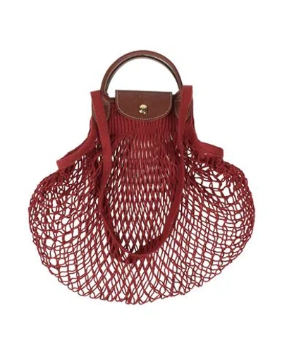 Longchamp X Filt 1860 Woman Handbag Brown Size - Textile Fibers, Cowhide