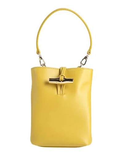 Longchamp Woman Handbag Mustard Size - Calfskin In Yellow