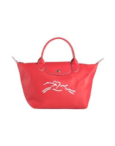 Longchamp Woman Handbag Red Size - Leather