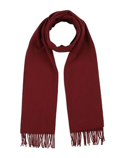Longchamp Woman Scarf Burgundy Size - Merino Wool, Cashmere In Red