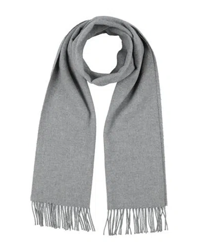 Longchamp Woman Scarf Light Grey Size - Merino Wool, Cashmere In Gray