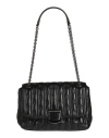 Longchamp Woman Shoulder Bag Black Size - Lambskin, Cowhide