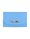 Longchamp Woman Wallet Blue Size - Leather In Blue