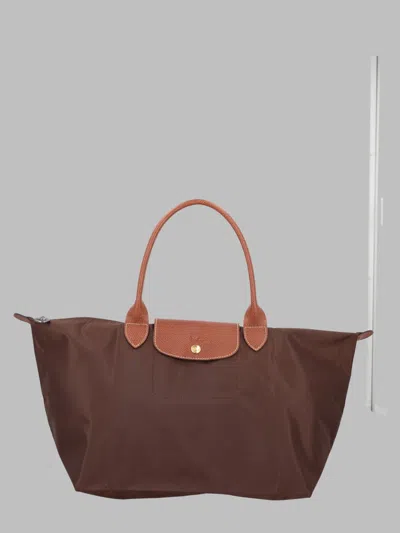 Longchamp Women's 100% Polyamide Shoulder Bag Made In Romania In Brown