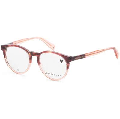 Longchamp Women's 49 Mm Red Opticals In Multi