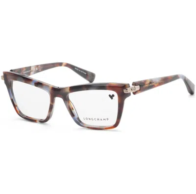 Longchamp Women's 53 Mm Blue Opticals In Brown