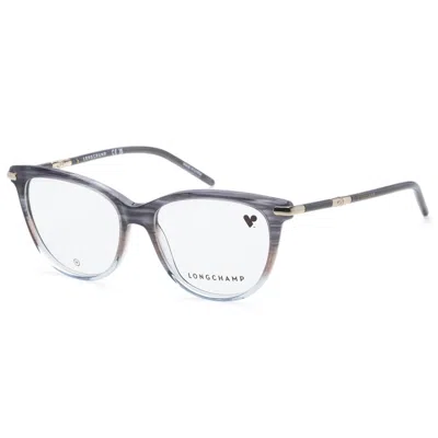 Longchamp Women's 53 Mm Grey Opticals In Gray