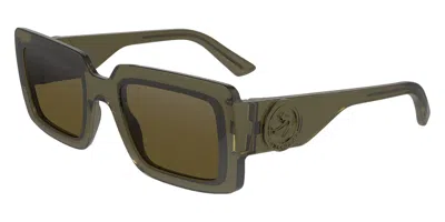 Longchamp Women's 53 Mm Khaki Sunglasses In Green