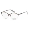 Longchamp Women's 53mm Gradient Horn Black Opticals In Multi