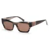 Longchamp Women's 53mm Striped Black Sunglasses In Black