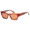Longchamp Women's 53mm Striped Red Sunglasses In Multi