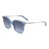 Longchamp Blue Acetate Sunglasses In Multi