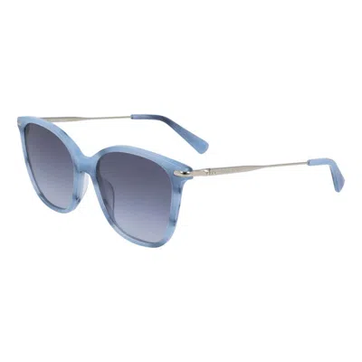 LONGCHAMP WOMEN'S 54 MM MARBLE BLUE OPTICALS