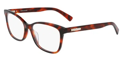Longchamp Women's 54 Mm Red Opticals Lo2680-518 In Brown