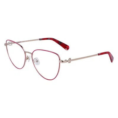 Longchamp Women's 54mm Rose Gold Red Opticals Lo2158-718 In Multi