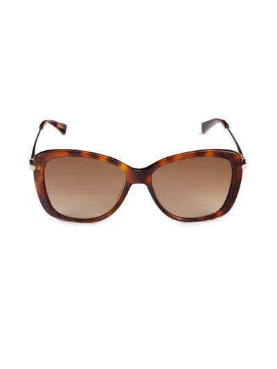 Longchamp Women's 56mm Butterfly Sunglasses In Blonde Havana
