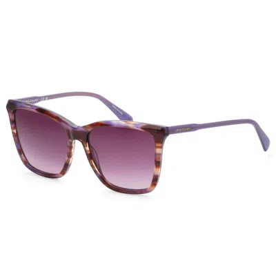 Longchamp Women's 56mm Purple Horn Sunglasses In Multi