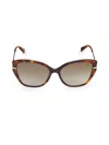 Longchamp Women's 57mm Cat Eye Sunglasses In Brown
